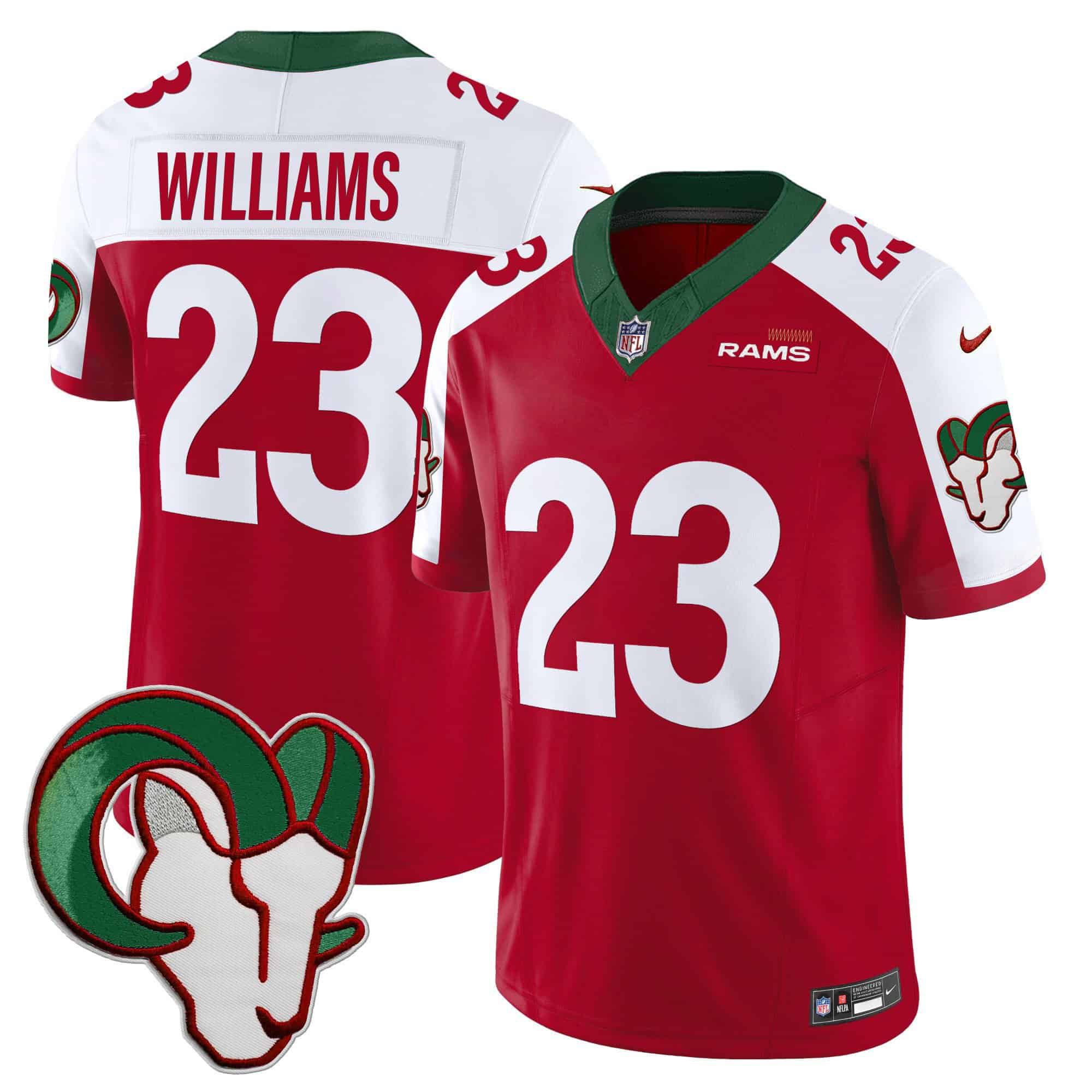 Men Los Angeles Rams #23 Williams Red 2024 Nike Mexico Vapor Limited NFL Jersey->indianapolis colts->NFL Jersey